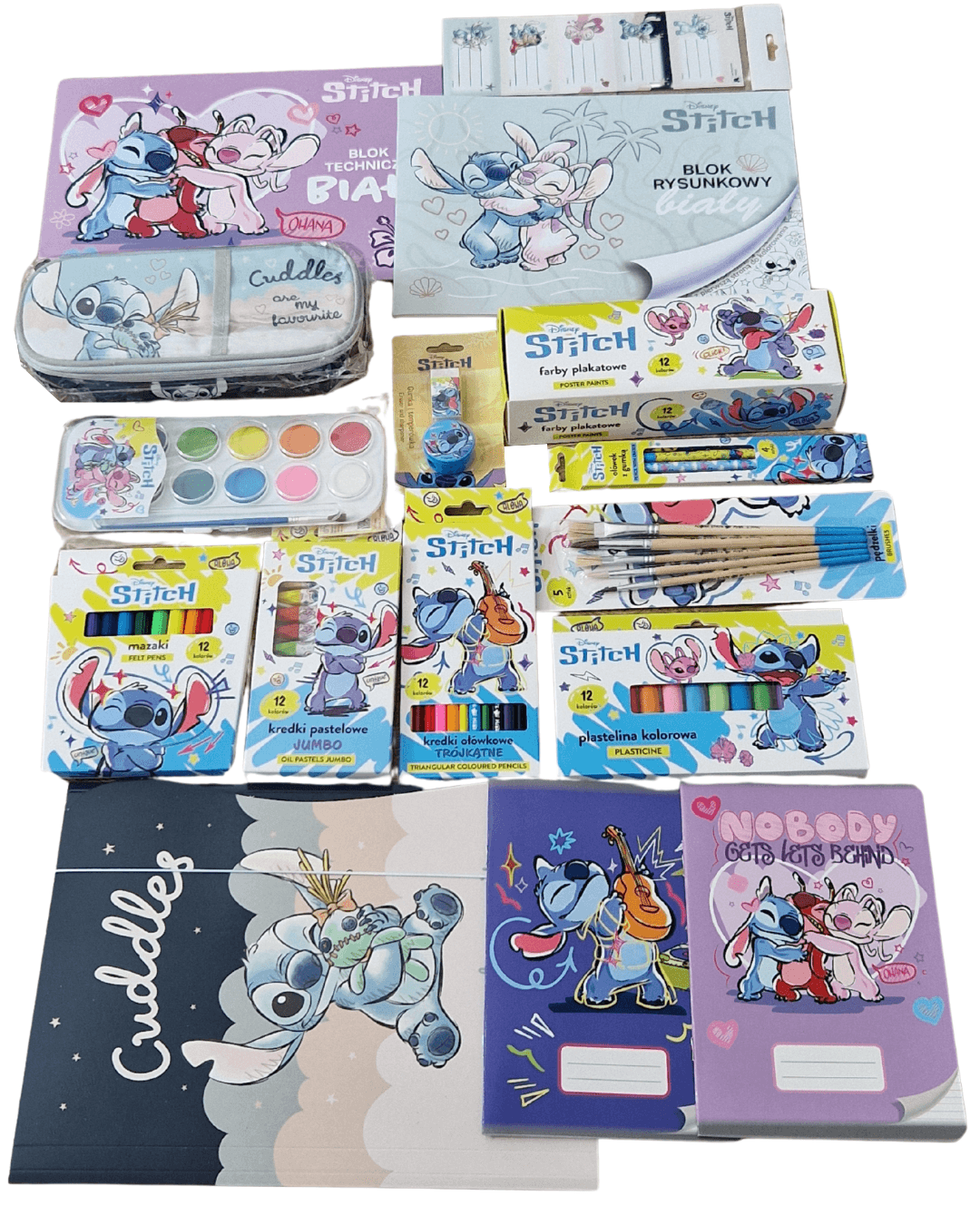 Stitch Wyprawka 1-3 15 elementów