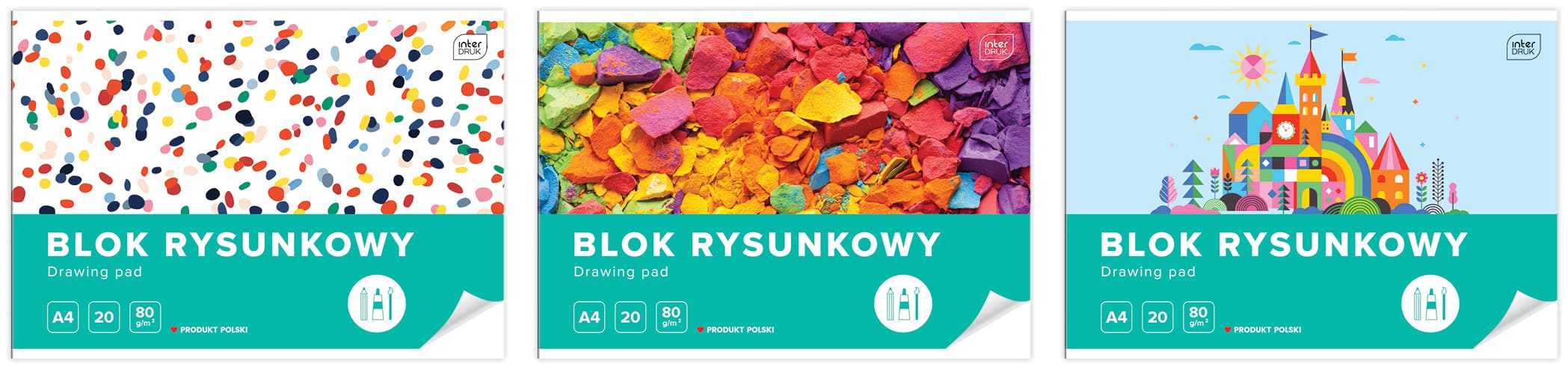 Blok Rysunkowy Biały A4 Interdruk