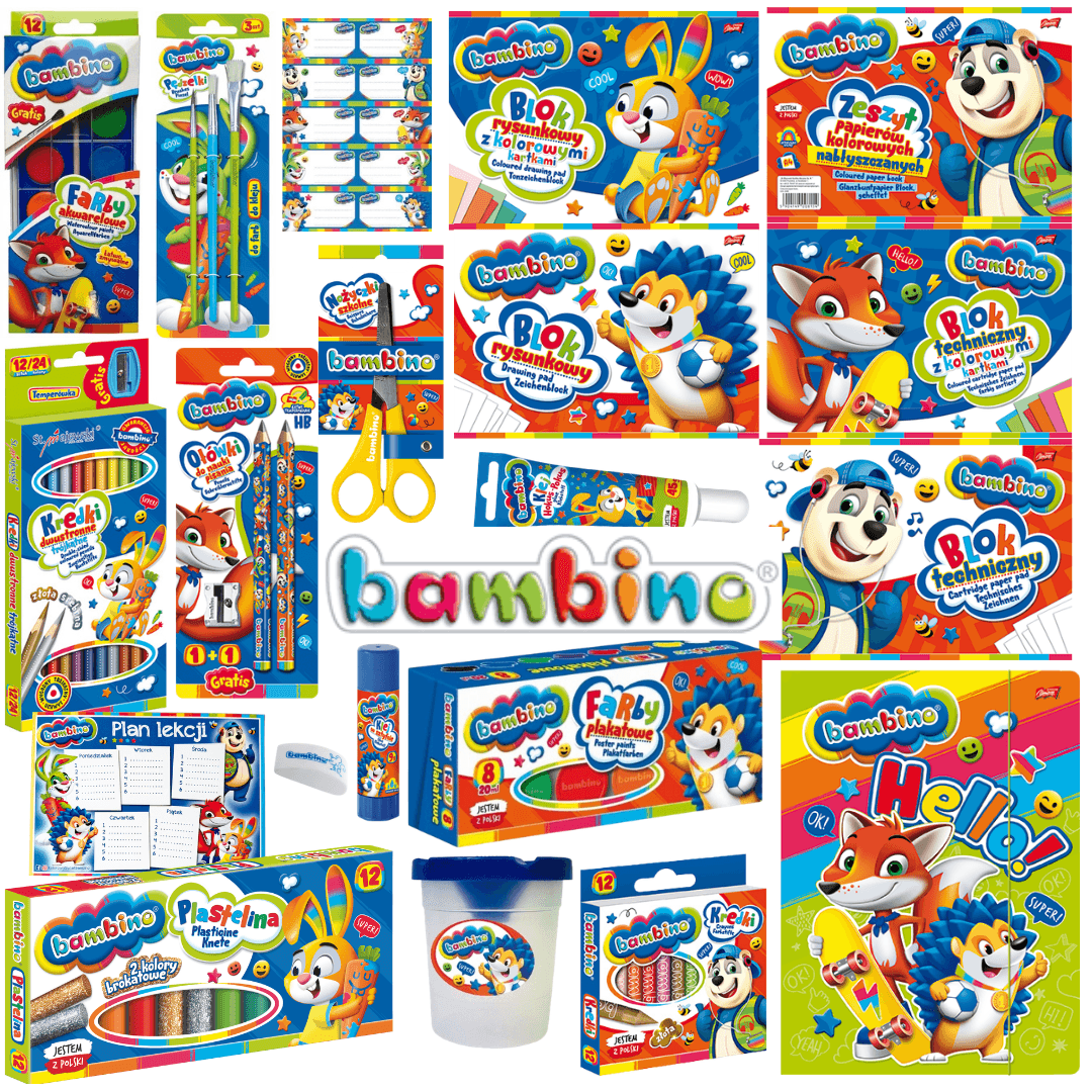 Wyprawka szkolna 2026 1-3 Bambino XXL BAMBINO Made in Poland