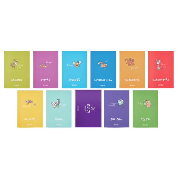 Zeszyty przedmiotowe Herlitz - 11 sztuk
