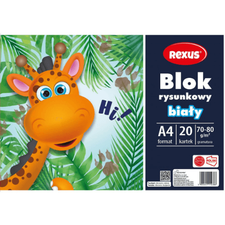 Blok Rysunkowy Biały A4 Beniamin