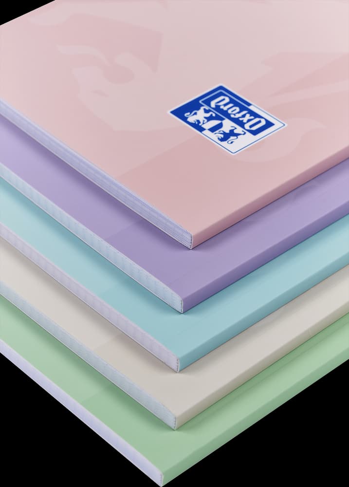 OXFORD Touch Pastel A5 60k w kratkę zestaw 5 sztuk