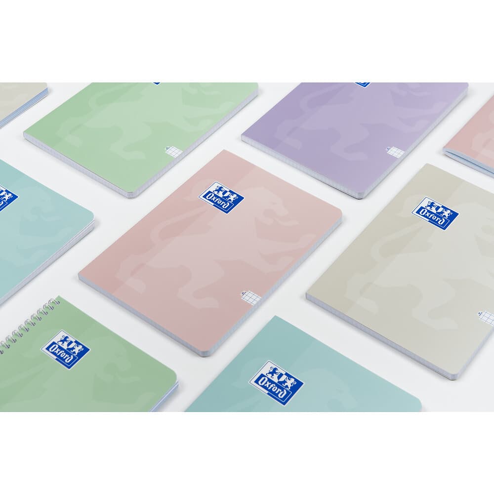 OXFORD Touch Pastel A5 60k w kratkę zestaw 5 sztuk